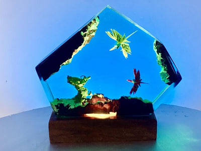 Robot vs Dragon Avatar 2 Lamp