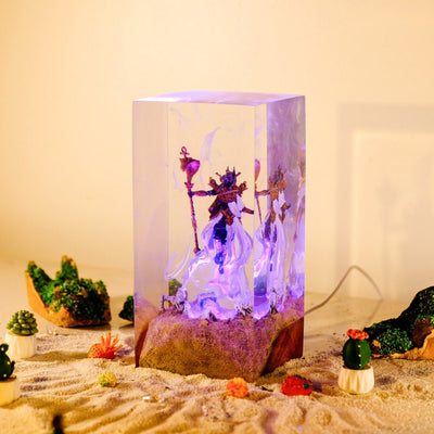 Anubis Resin Lamp