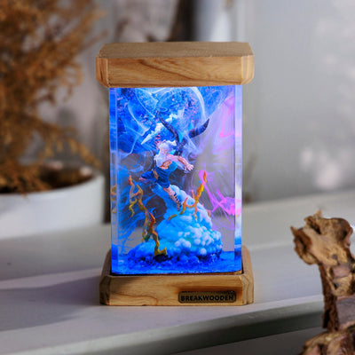 Zeus Marvel Resin Lamp