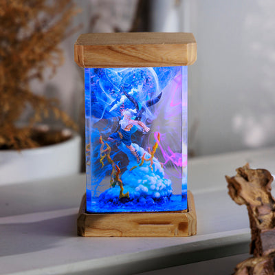 Zeus Marvel Resin Lamp