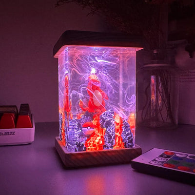 Cute Charmander Pokemon Resin Epoxy Lamp, Night Light