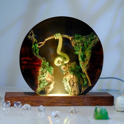 Snake Resin Lamp