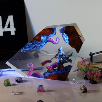 Bloodborne Hunter Resin Lamp