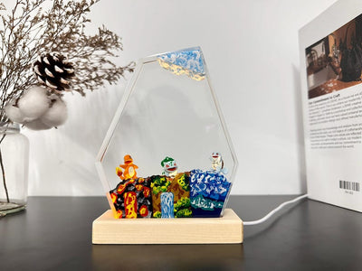 Bulbasaur Pokemon Resin Epoxy Lamp Night Light