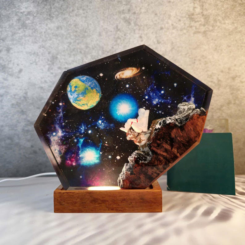Interstellar Resin Lamp