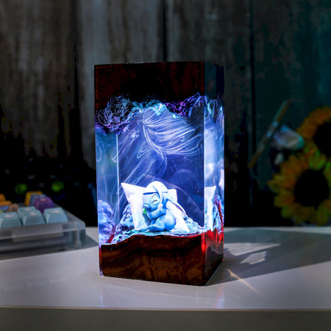Sleeping Stitch Epoxy Night Lamp