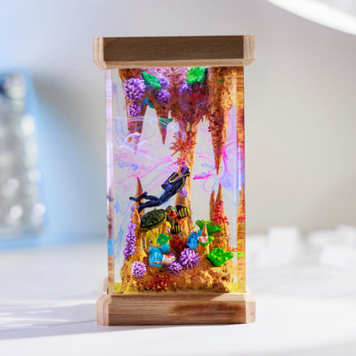 Scuba Diver Resin Lamp