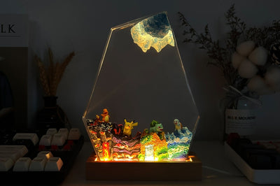 Pikachu Pokemon Resin Epoxy Lamp Night Light