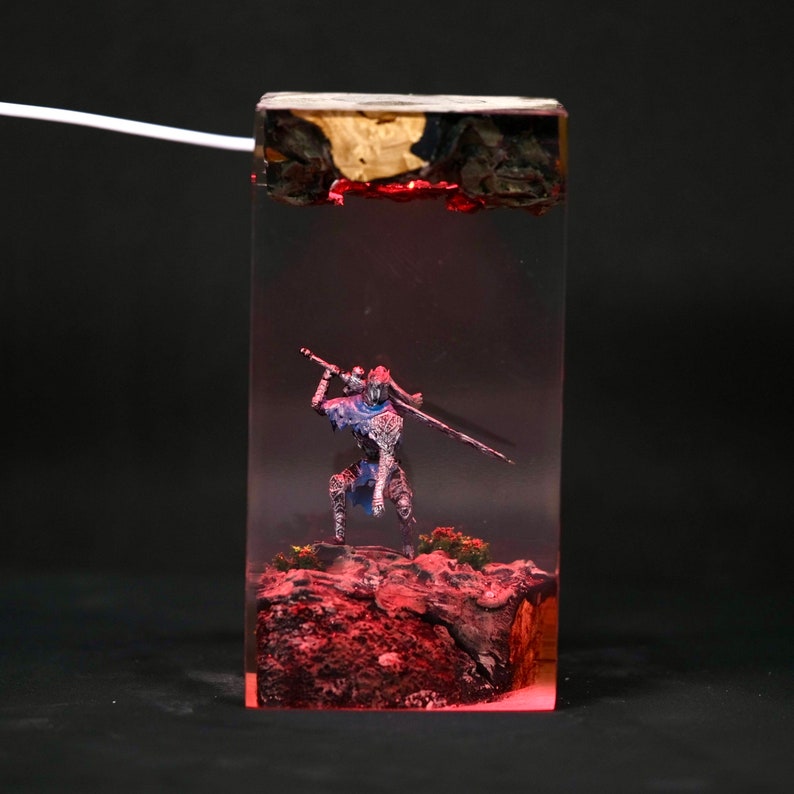 Abyss Walker Knight Resin Lamp