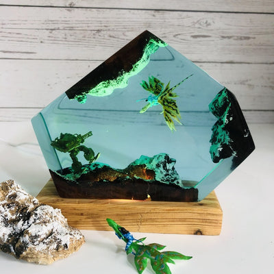 Robot vs Dragon Avatar 2 Lamp