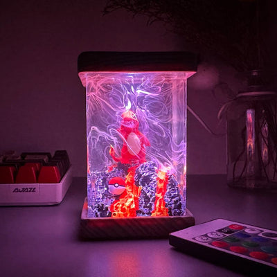 Cute Charmander Pokemon Resin Epoxy Lamp, Night Light