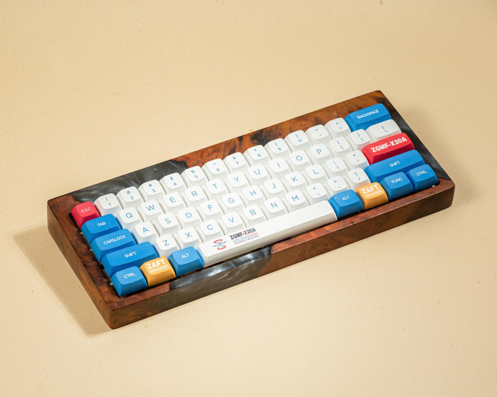 Black Resin and Wood Keyboard Case