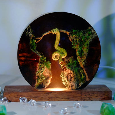Snake Resin Lamp