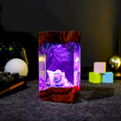 Sleeping Stitch Epoxy Night Lamp