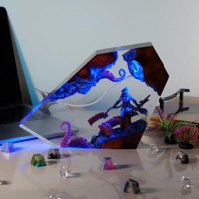 Bloodborne Hunter Resin Lamp