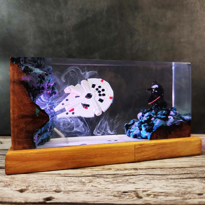 Darth Vader Space Ship Resin Lamp