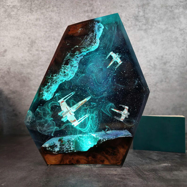 X-Wing Star War Resin Lamp