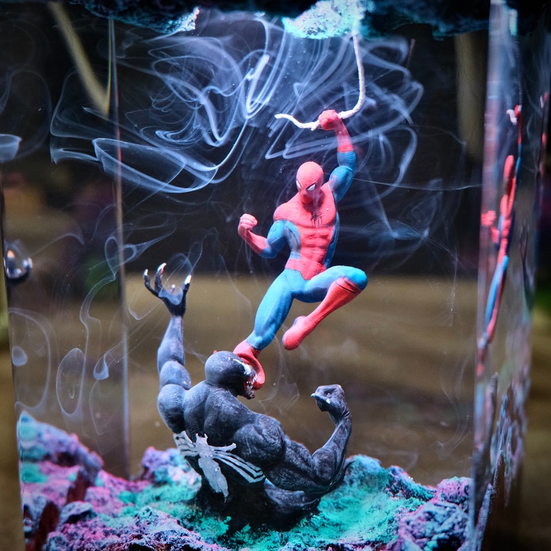 Spiderman x Venom Battle Night Light