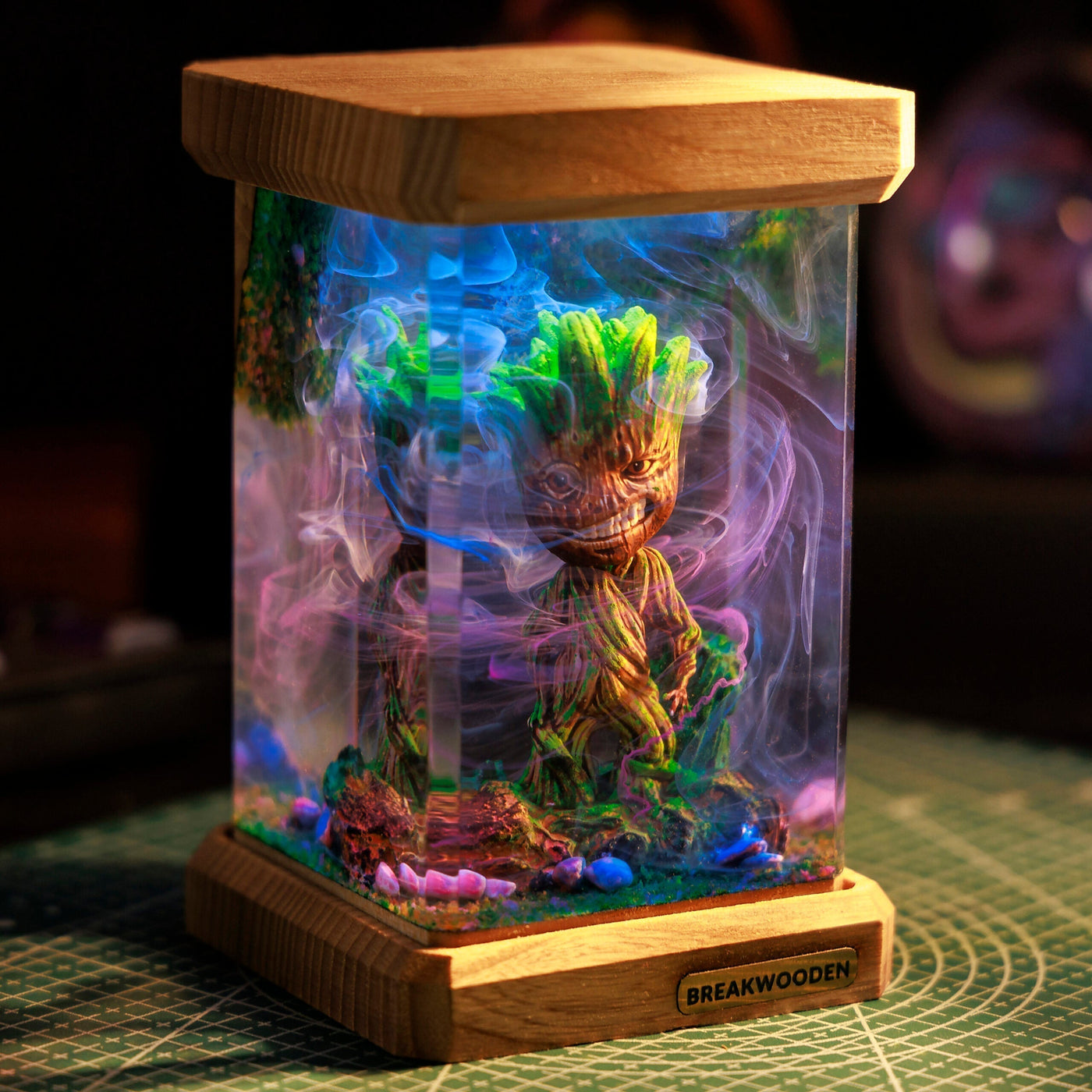 Groot Superhero Resin Lamp