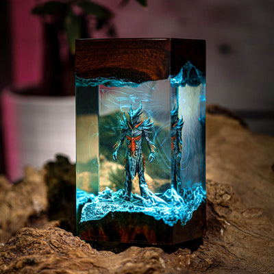 Skyrim Daedric Warrior Resin Lamp