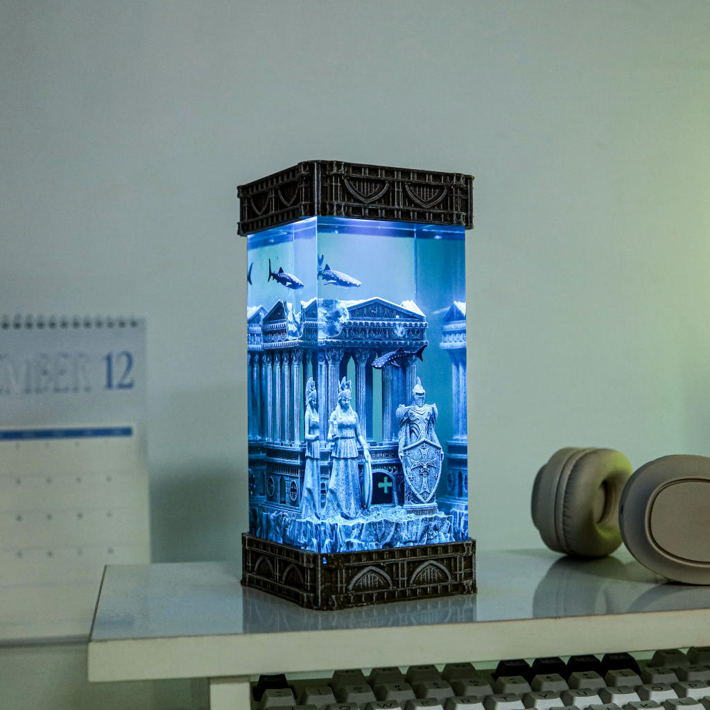 Ancient Greek Temples Night Lamp