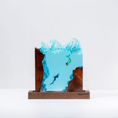 Scuba Diver Resin Lamp Wave 1