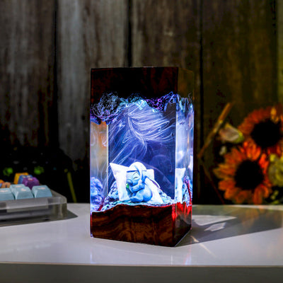 Sleeping Stitch Epoxy Night Lamp