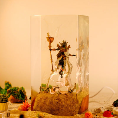 Anubis Resin Lamp