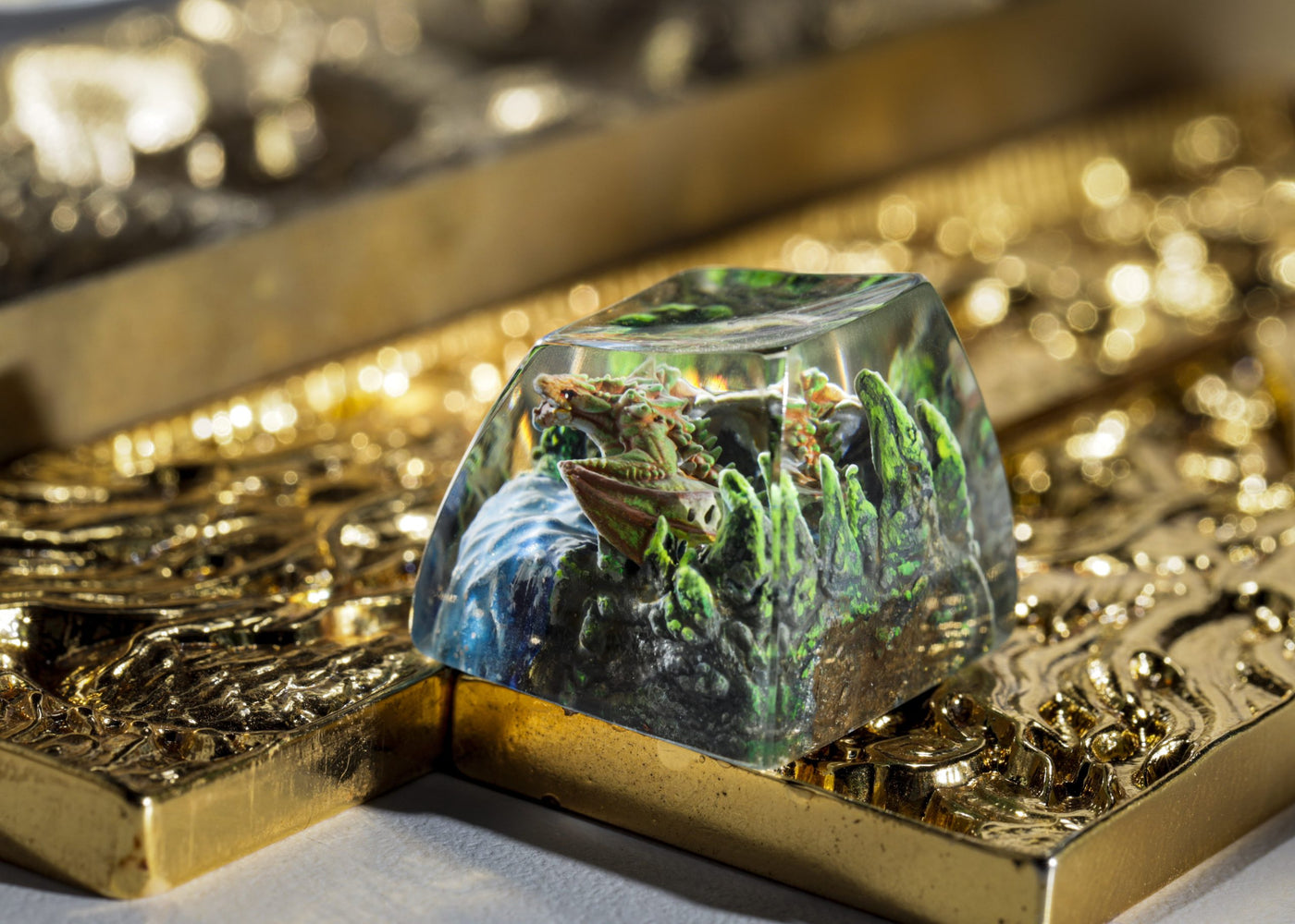 YELLOW GREEN DRAGON – ARTISAN KEYCAPS
