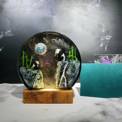 Panda Resin Lamp