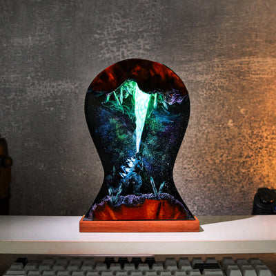 Godzilla Headphone Stand Night Lamp