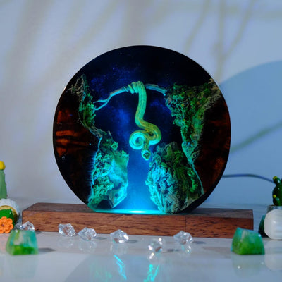 Snake Resin Lamp