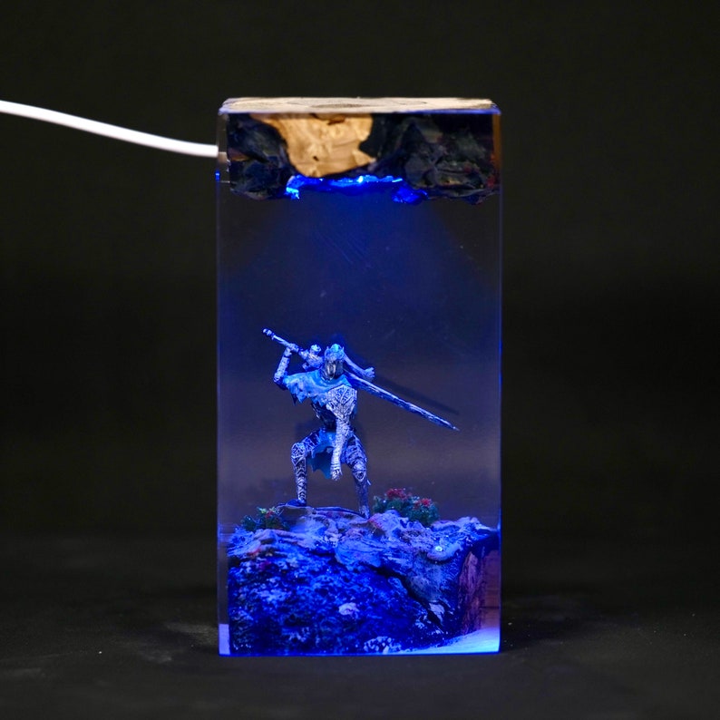 Abyss Walker Knight Resin Lamp