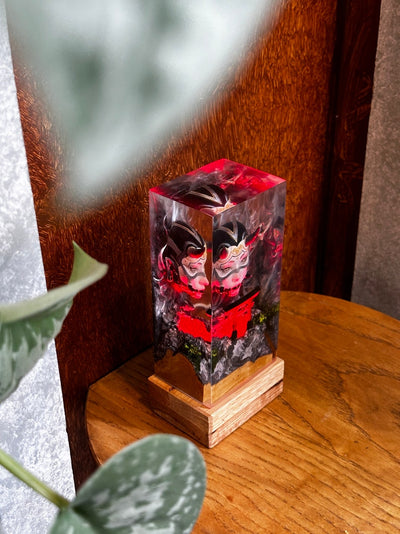 Japanese Oni Mask Resin Lamp
