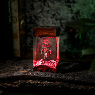 Skyrim Daedric Warrior Resin Lamp