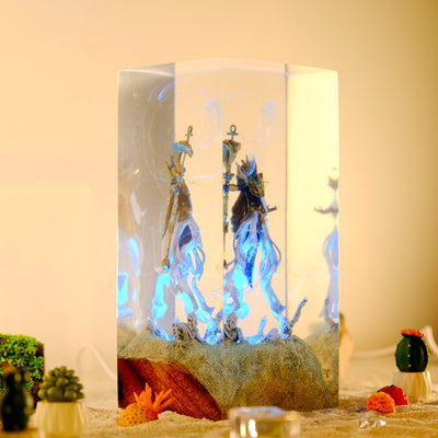Anubis Resin Lamp