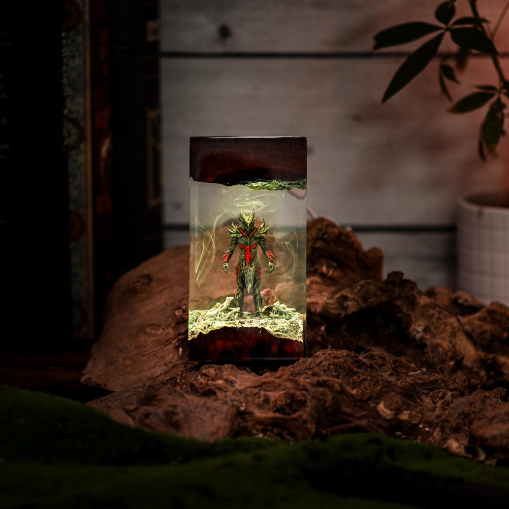 Skyrim Daedric Warrior Resin Lamp