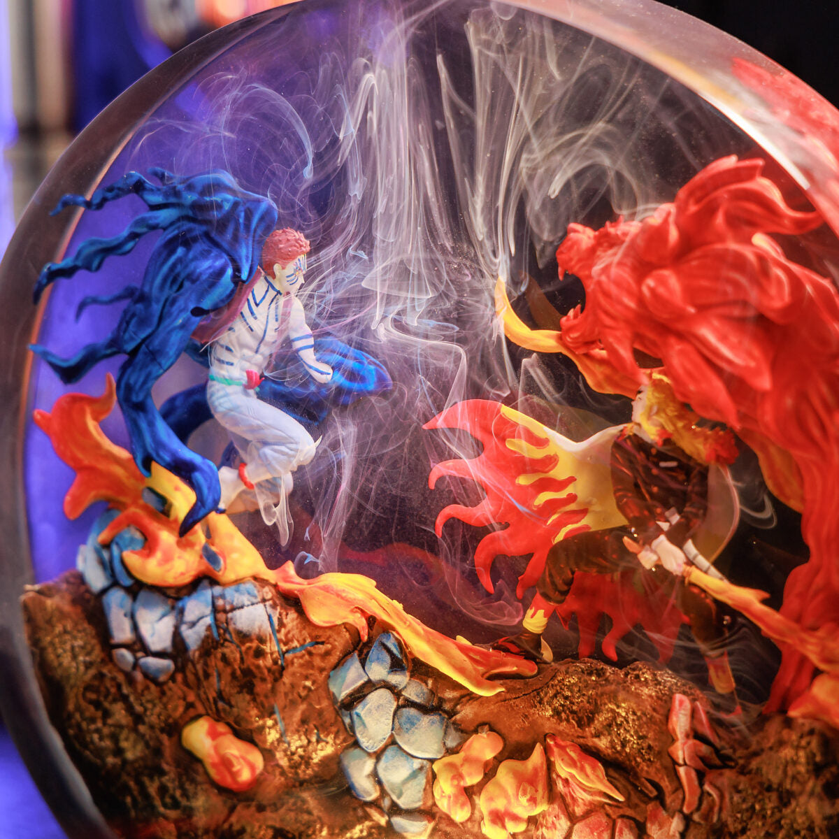 Rengoku vs Akaza Epoxy Resin Lamp