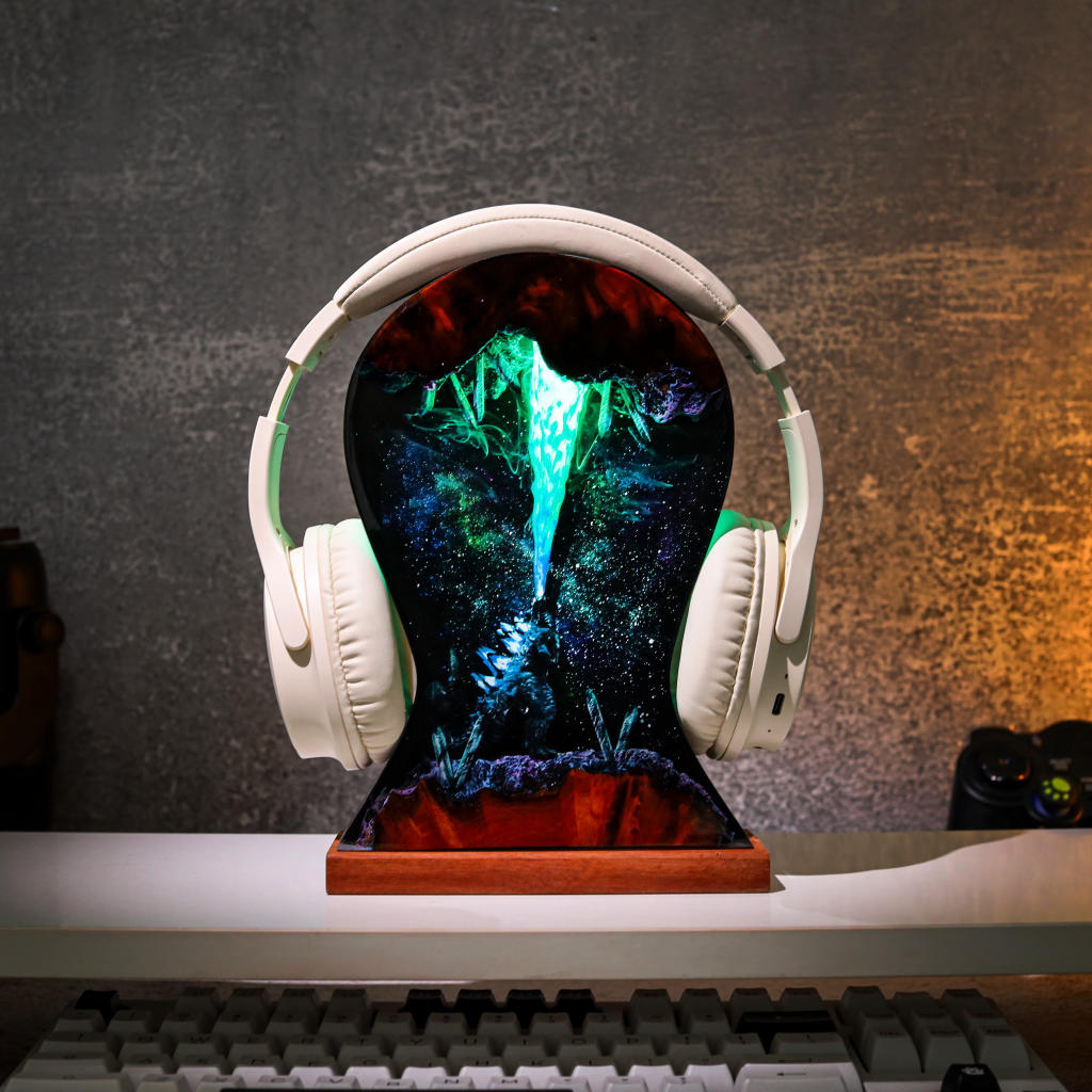 Godzilla Headphone Stand Night Lamp