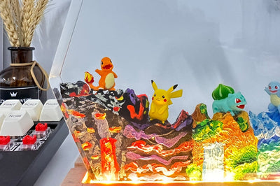 Pikachu Pokemon Resin Epoxy Lamp Night Light