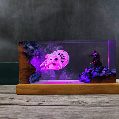 Darth Vader Space Ship Resin Lamp