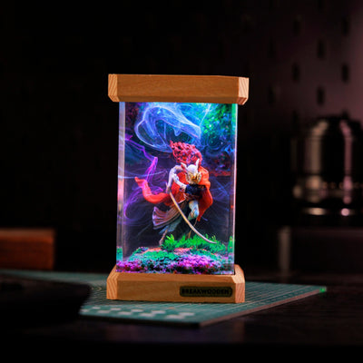 Powerful Boss Resin Lamp