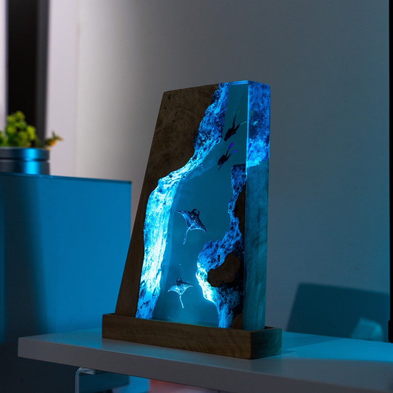 Mantra Resin Epoxy Lamp, Night Light