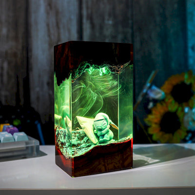 Sleeping Stitch Epoxy Night Lamp