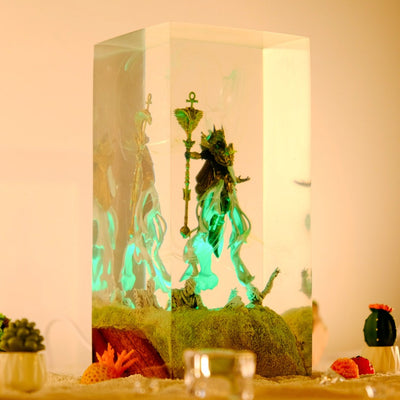 Anubis Resin Lamp
