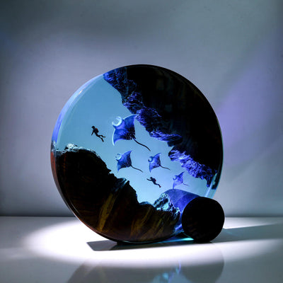 Mariana Trench Adventure Epoxy Lamp