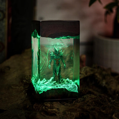 Skyrim Daedric Warrior Resin Lamp