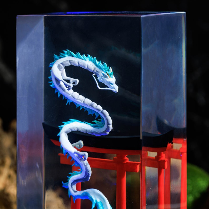 Dragon Torii Gate Night Light Japanese