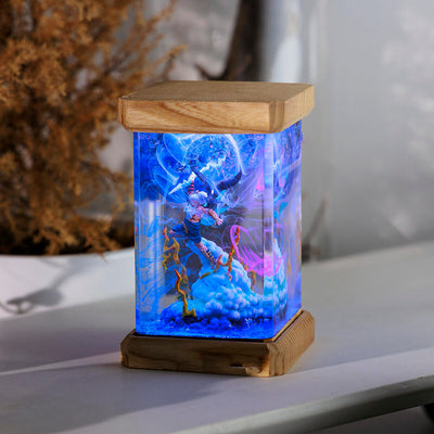Zeus Marvel Resin Lamp