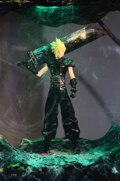 Cloud Strife Epoxy Resin Lamp